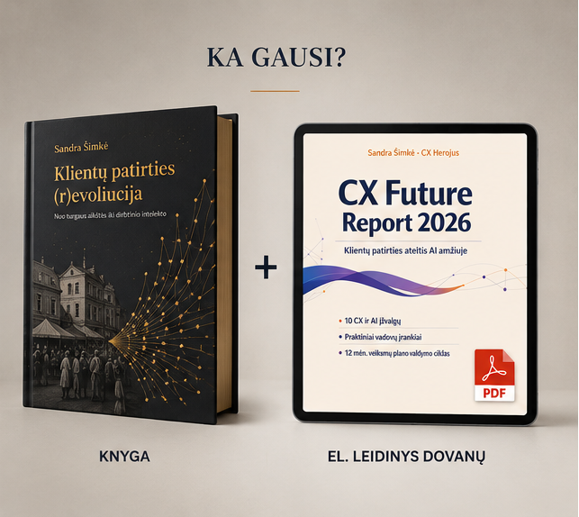 Klientų patirties (r)evoliucija: nuo turgaus aikštės iki dirbtinio intelekto | Sandra Šimkė